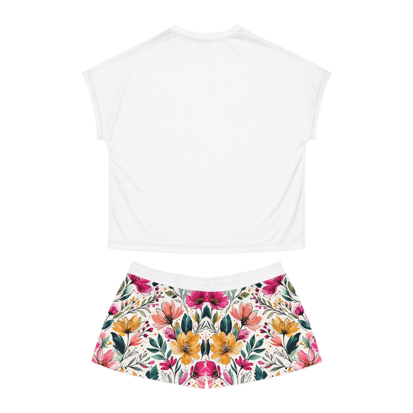 "She's A Wildflower Act Accordingly" Women's Short Pajama Set