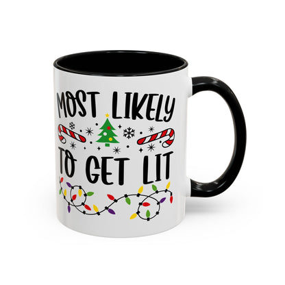 Christmas Coffee Mug, 11oz, "To get lit"