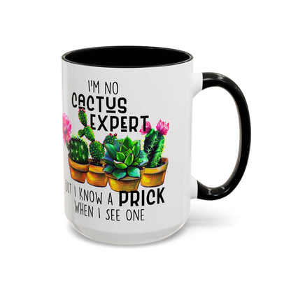 Coffee Mug, 11oz, "No Cactus Expert"