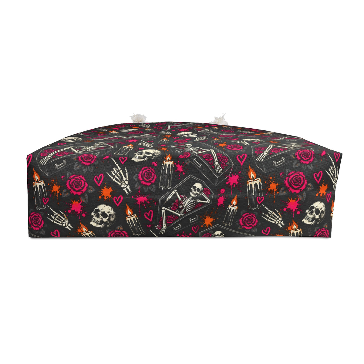 Dead & Unbothered Weekender Bag | Skull & Rose Halloween Travel Bag by Subbin4Sanity