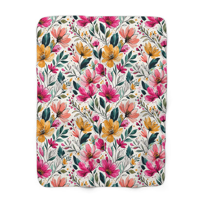 Modern Botanical Wildflower Pattern – Splatter Bloom Collection – Original Seamless Design By Subbin4Sanity