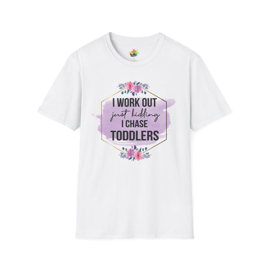 I Chase Toddlers Graphic T-Shirt | Funny Parenting Life Statement Tee by Subbin4Sanity