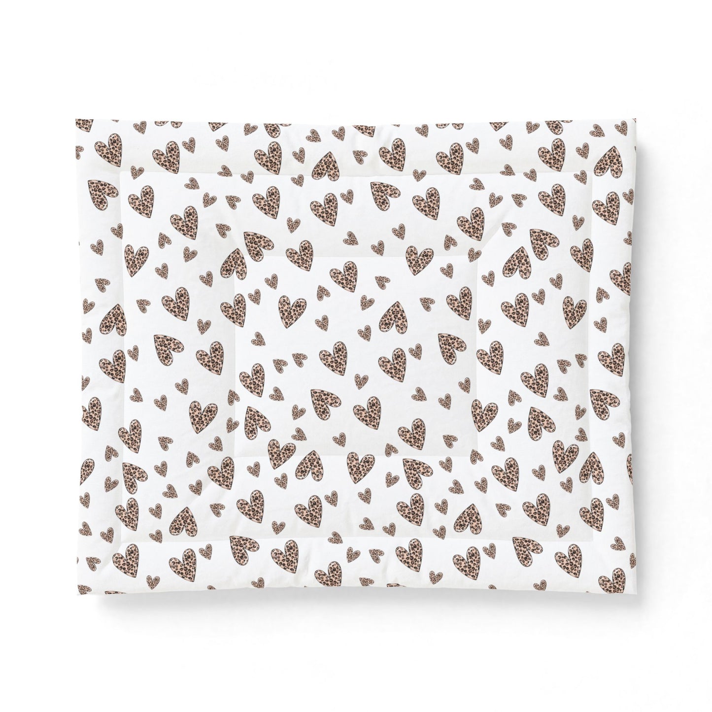 Wild Love Comforter Blanket | Leopard Heart Cotton Comforter – Cozy Animal Print Bed Blanket by Subbin4Sanity
