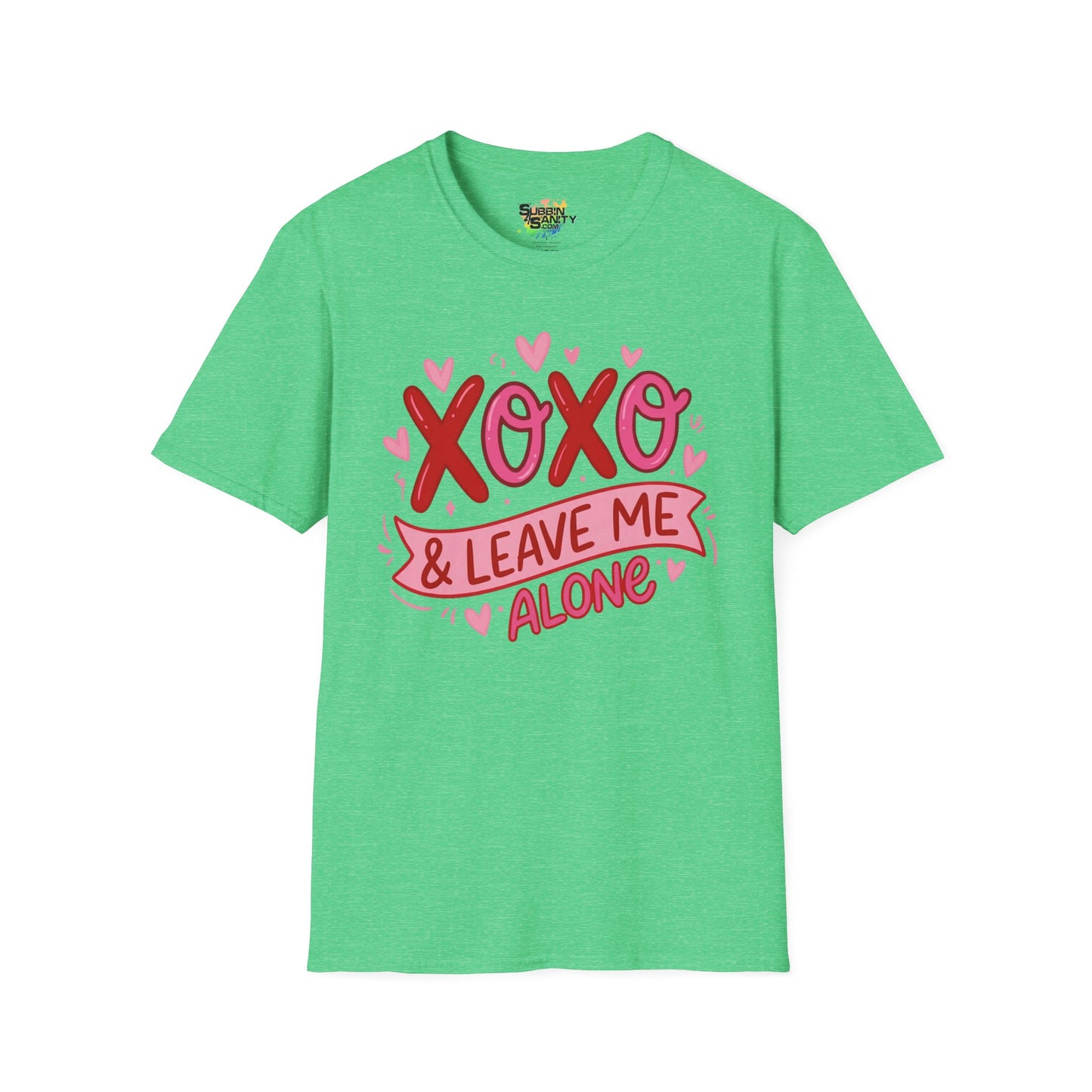 "XOXO & Leave Me Alone" Valentine T-Shirt – Cute Graphic Tee | Unisex Softstyle Valentine’s Day Shirt
