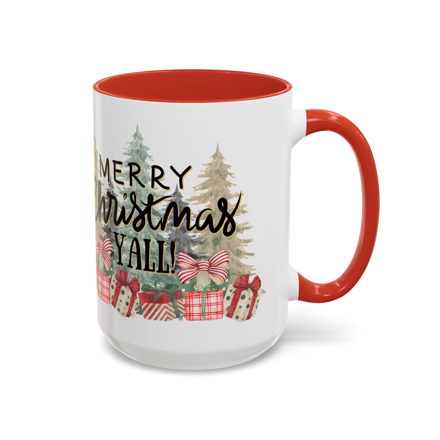 Christmas Coffee Mug, 11oz, "Merry Christmas Yall"