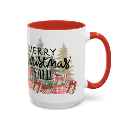 Christmas Coffee Mug, 11oz, "Merry Christmas Yall"