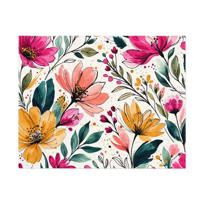 aModern Botanical Wildflower Pattern – Splatter Bloom Collection – Puzzle & Tin Storage Box