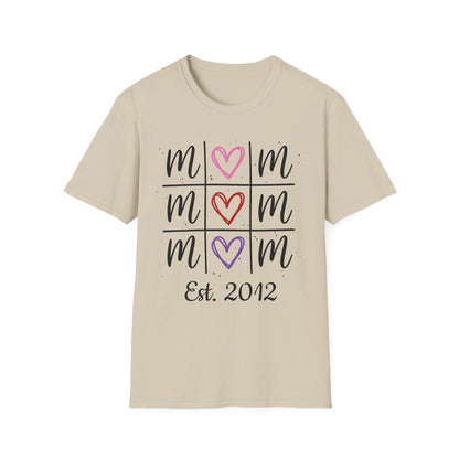 "Tik-Tak-Toe MoM" | Customizable Unisex Softstyle T-Shirt