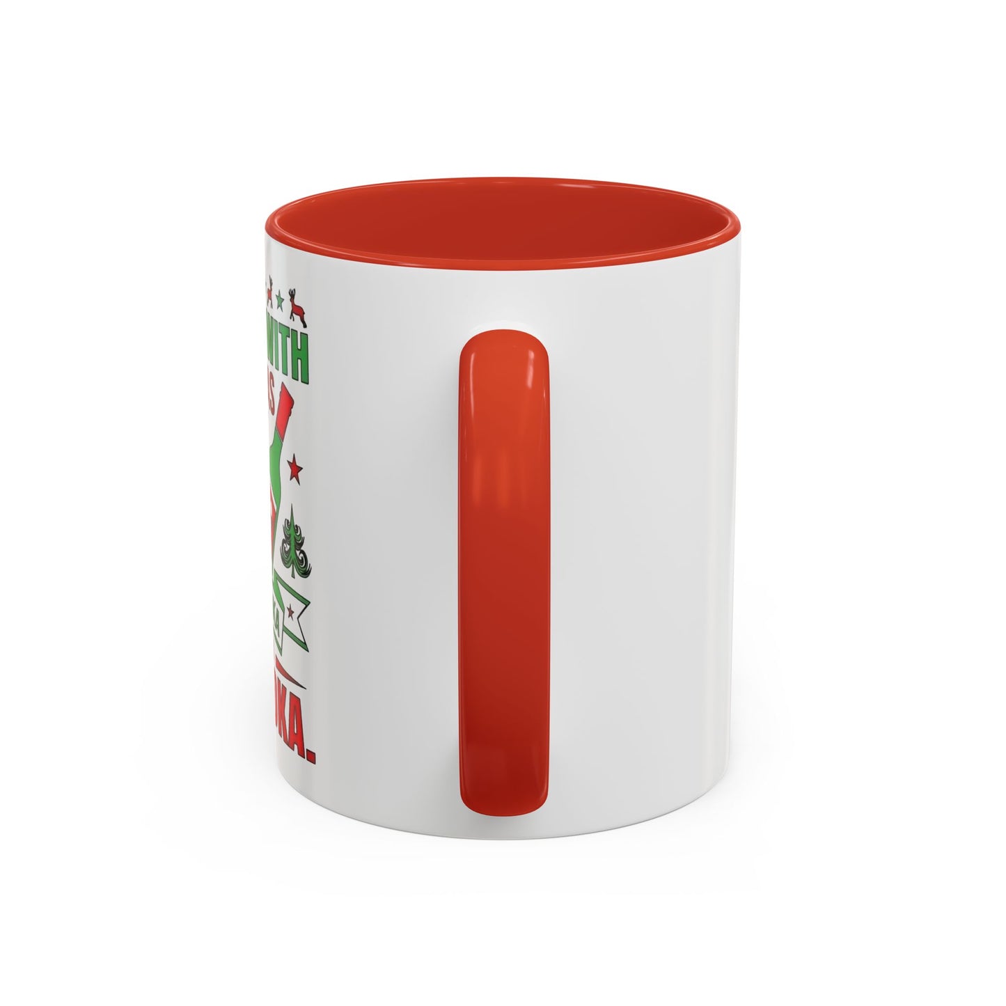 Christmas Coffee Mug, 11oz, "Filled With Vodka"