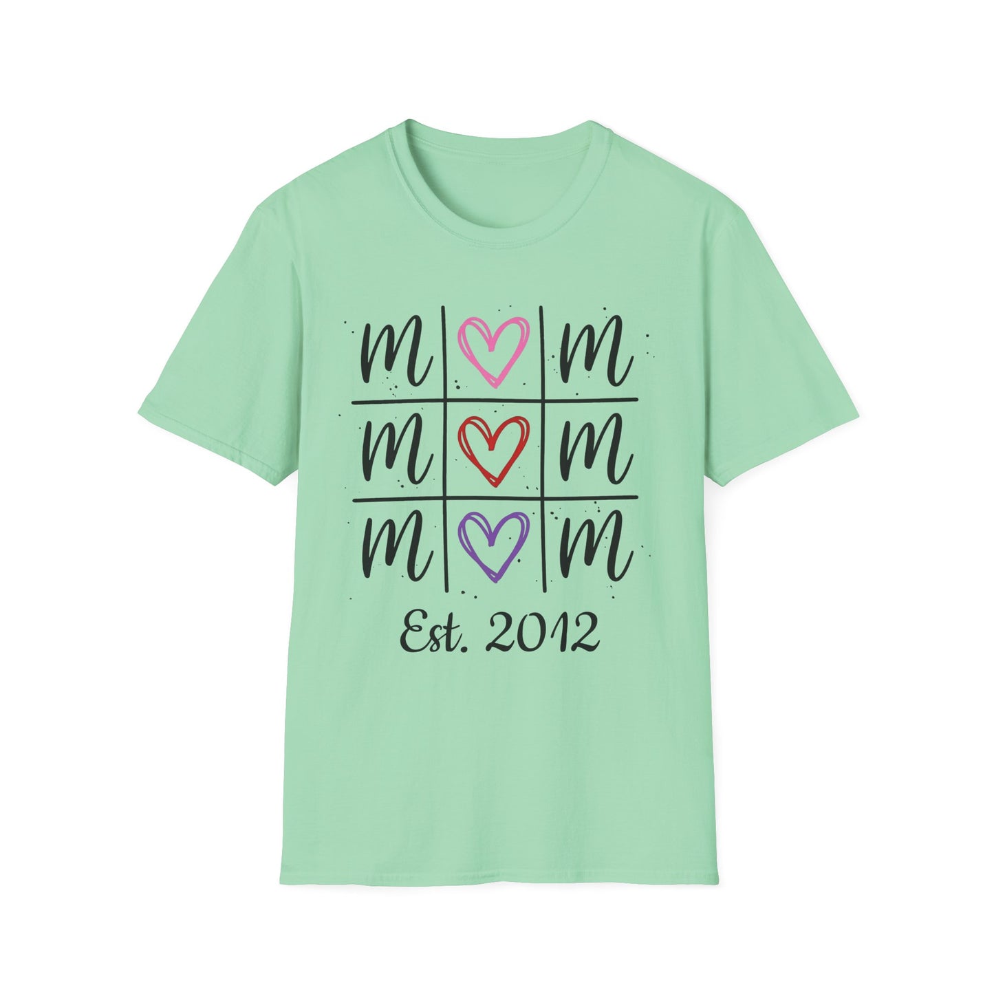 "Tik-Tak-Toe MoM" | Customizable Unisex Softstyle T-Shirt