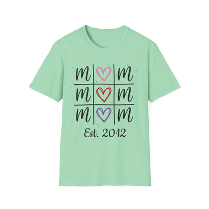 "Tik-Tak-Toe MoM" | Customizable Unisex Softstyle T-Shirt