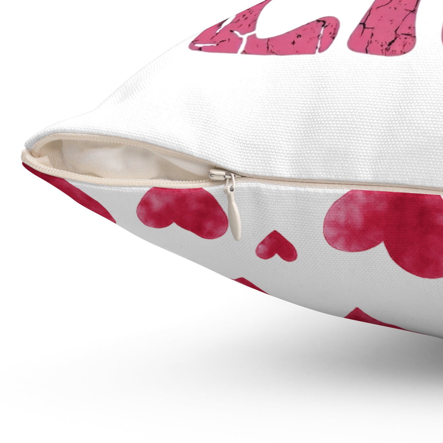 In My Self Love Era Red Watercolor Heart Patterned Double Sided Pillowcase & Pillow Insert