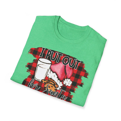 I Put Out For Santa Graphic T-Shirt | Funny Naughty Christmas Tee by Subbin4Sanity