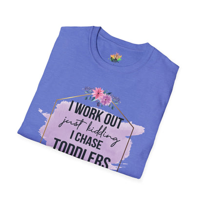 I Chase Toddlers Graphic T-Shirt | Funny Parenting Life Statement Tee by Subbin4Sanity