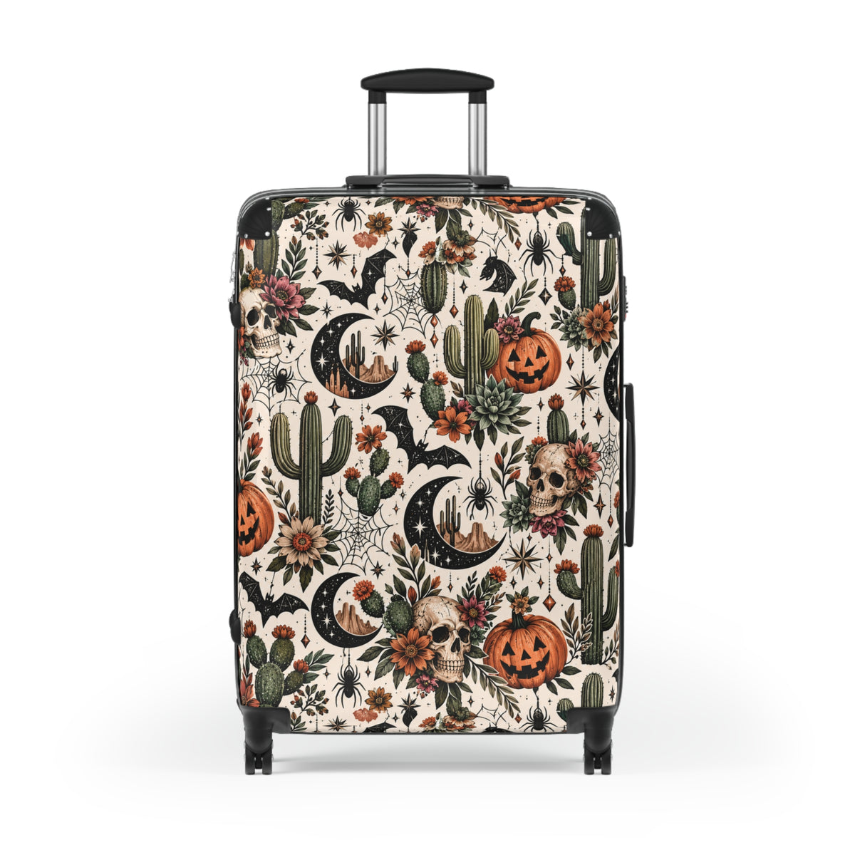 Desert Moonlight Suitcase | Boho Halloween Celestial Luggage by Subbin4Sanity