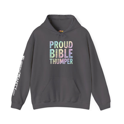 Proud Bible Thumper Pastel Rainbow Easter Faith Hoodie