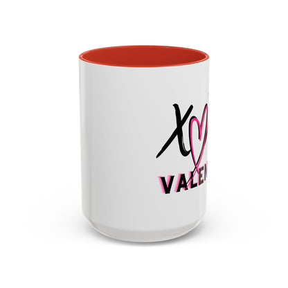 XOXO Valentine Accent Coffee Mug — 11oz & 15oz