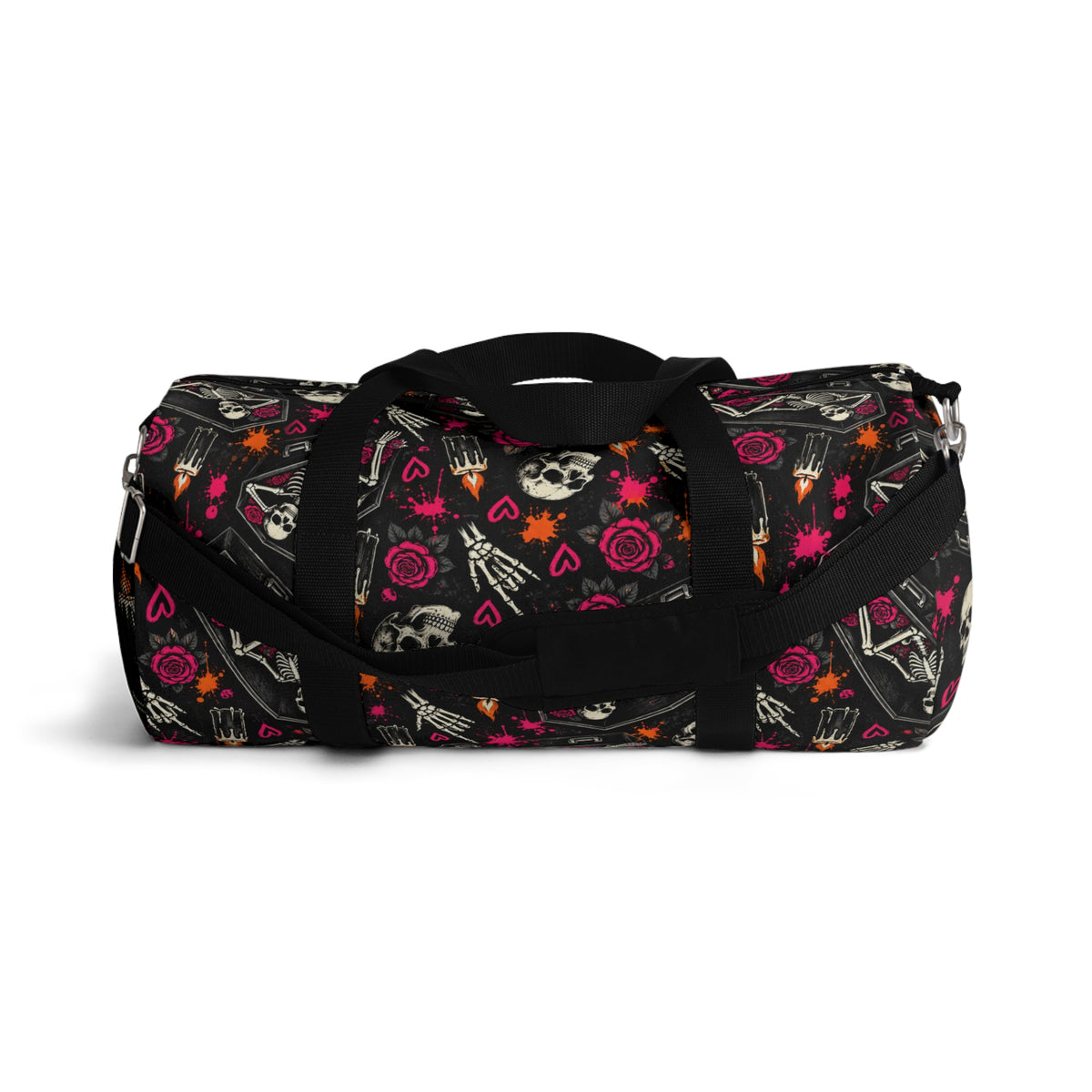 Dead & Unbothered Duffel Bag | Skull & Rose Halloween Travel Bag by Subbin4Sanity