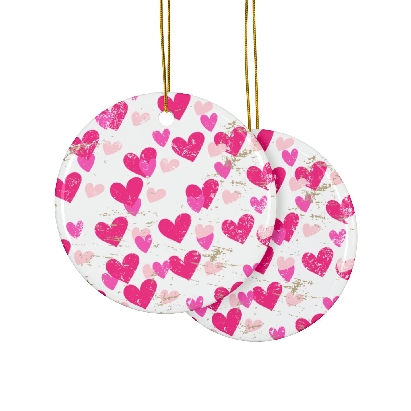 Valentines Ceramic Ornament (1pc, 3pcs, 5pcs, 10pcs)