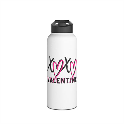 XOXO Stainless Steel Water Bottle — Valentine's Day Water Bottle