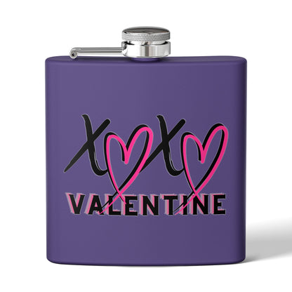 Flask - XOXO Valentine Stainless Steel 6oz Hip Flask