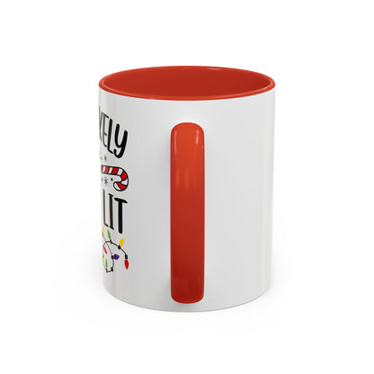 Christmas Coffee Mug, 11oz, "To get lit"