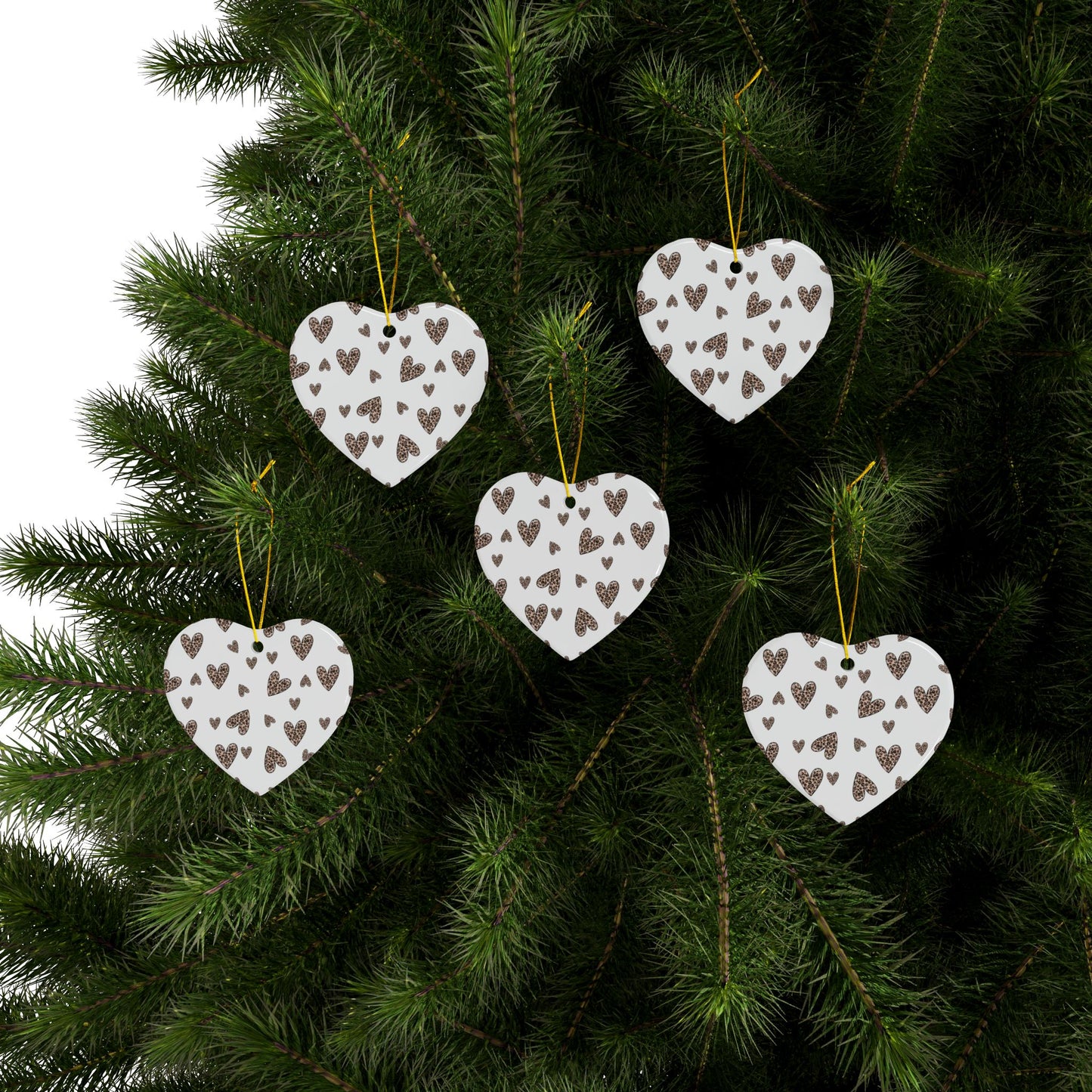 Valentines Ceramic Ornament, (1pc, 3pcs, 5pcs, 10pcs)