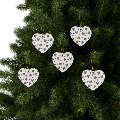 Valentines Ceramic Ornament, (1pc, 3pcs, 5pcs, 10pcs)