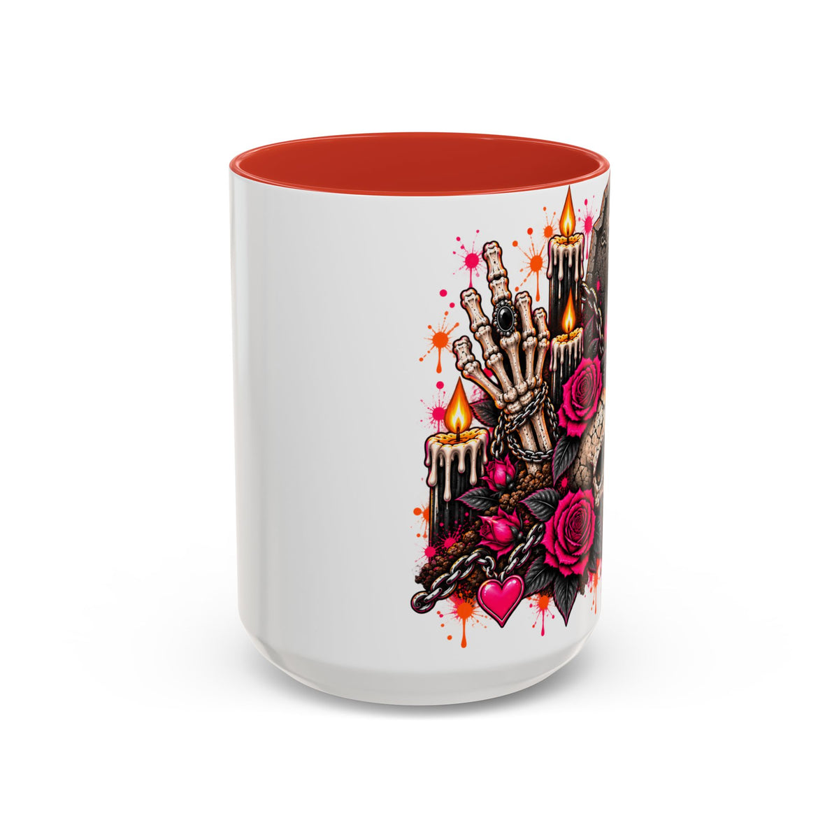 Dirt & Defiance Coffee Mug | Gothic Skull & Coffin Ceramic Mug by Subbin4Sanity