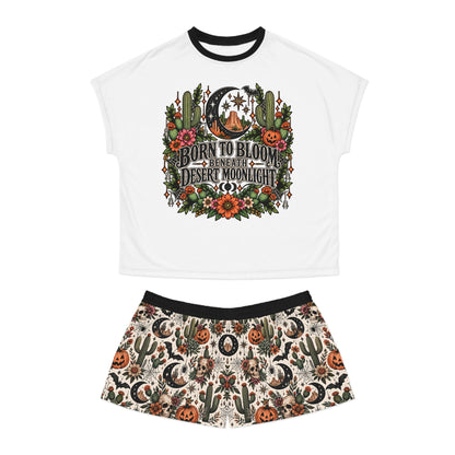Born To Bloom Beneath Desert Moonlight Pajama Set | Boho Halloween Sleepwear by Subbin4Sanity
