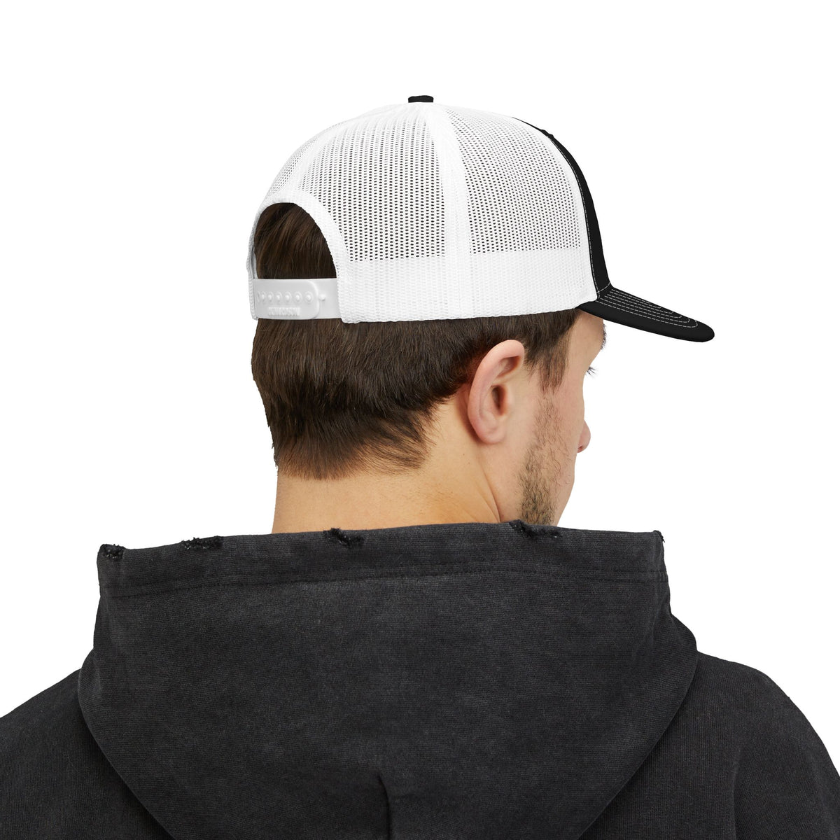 Complete Well of LA Custom Snapback Trucker Hat | White/Black Side Logo Embroidery by Subbin4Sanity
