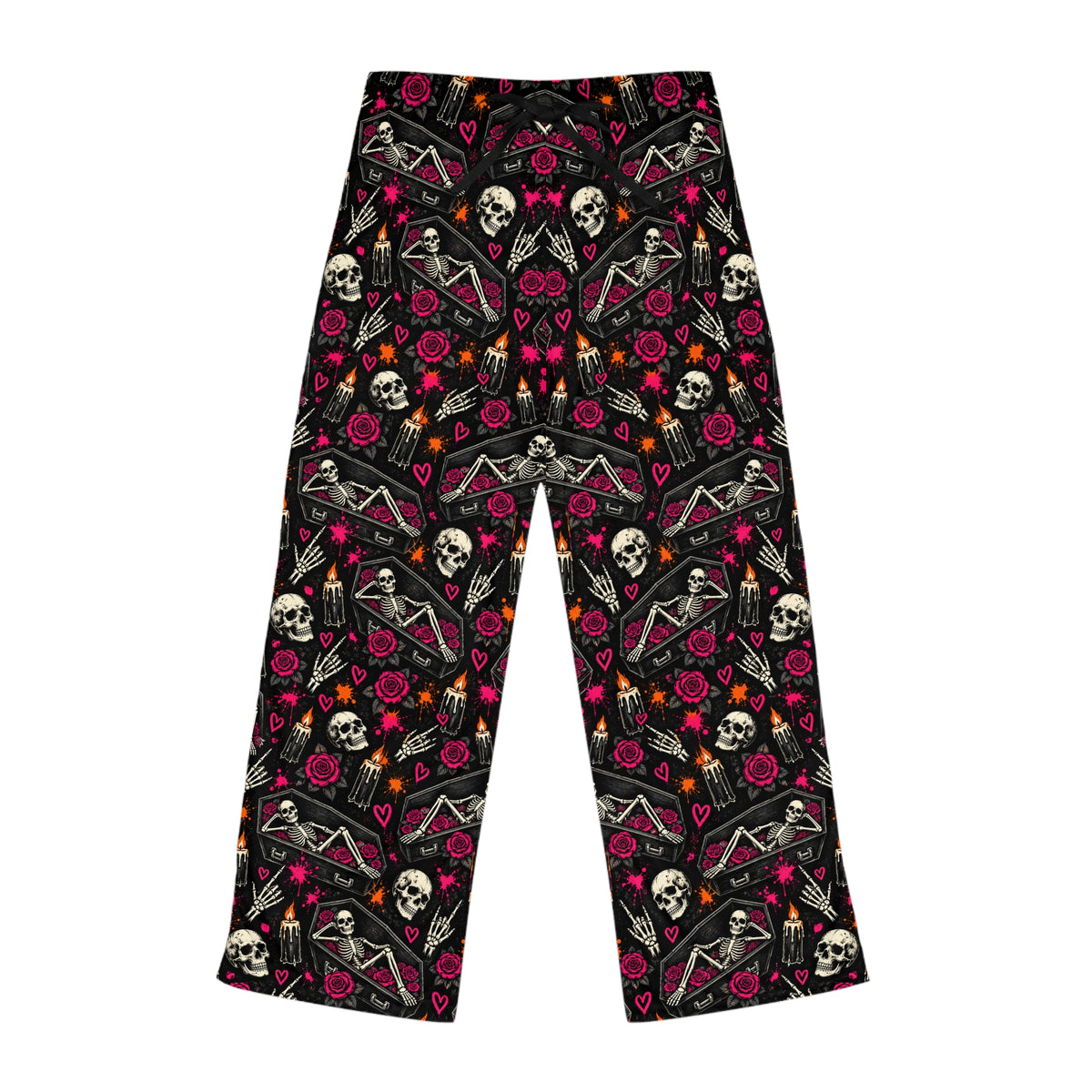 Too Dead To Give A Damn Pajama Pants | Dead & Unbothered Gothic Lounge Pants by Subbin4Sanity