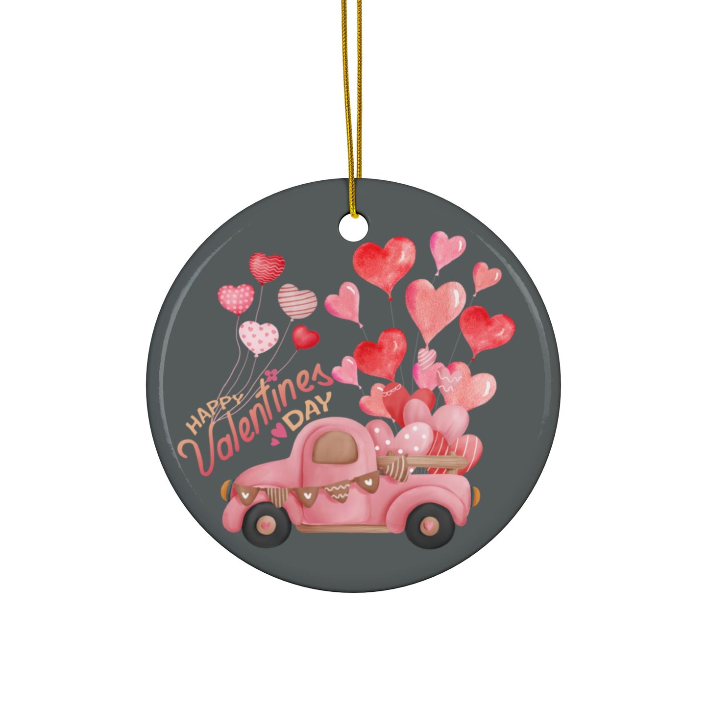 Valentines Ceramic Ornament (1pc, 3pcs, 5pcs, 10pcs)
