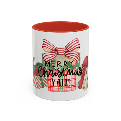 Christmas Coffee Mug, "Merry Christmas Yall", 11oz