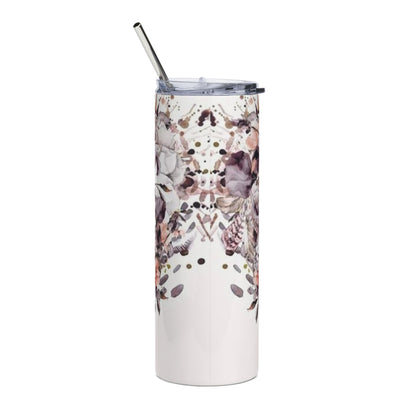 20oz Skinny Tumbler — Heart Skeleton Travel Cup