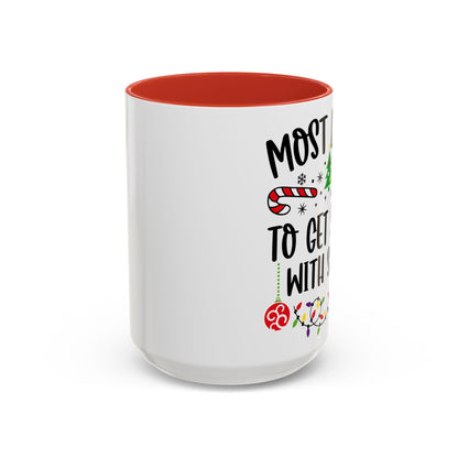 Christmas Coffee Mug, 11oz, "To get sassy with Santa"