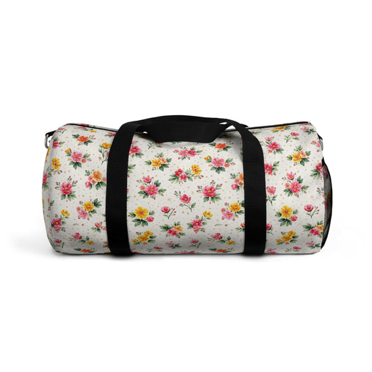 Wildflower Sprinkle Pattern – Splatter Bloom Collection – Duffel Travel Bag