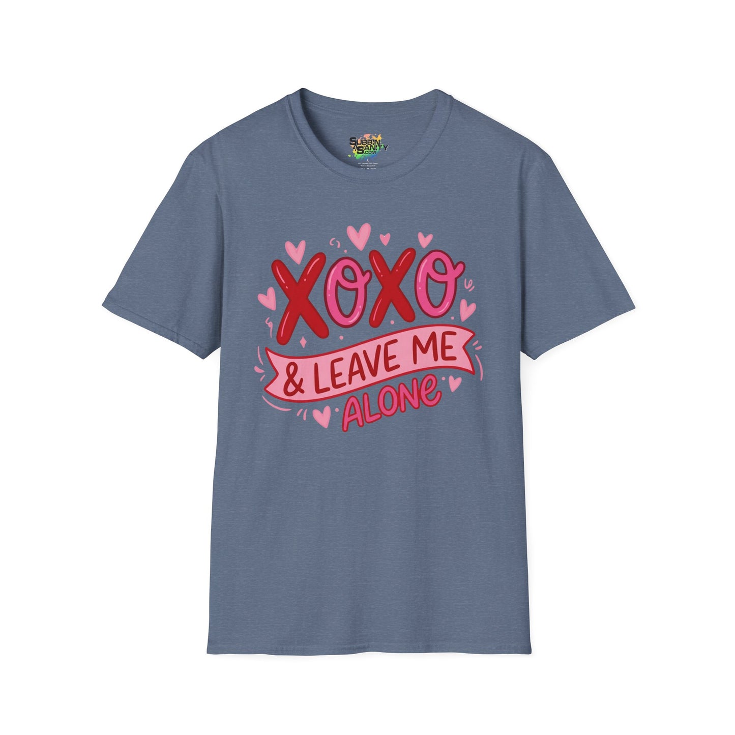 "XOXO & Leave Me Alone" Valentine T-Shirt – Cute Graphic Tee | Unisex Softstyle Valentine’s Day Shirt