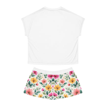 "Spring Got Me Acting Different" Women's Short Pajama Set