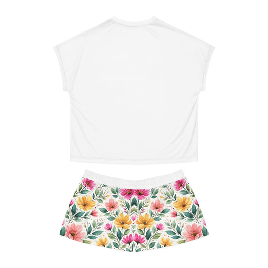 "Spring Got Me Acting Different" Women's Short Pajama Set