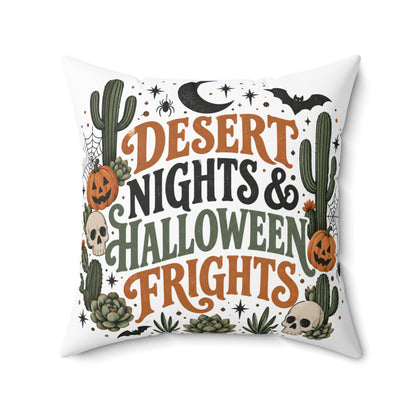 Desert Nights & Halloween Frights Double-Sided Pillowcase & Insert | Boho Halloween Decor by Subbin4Sanity