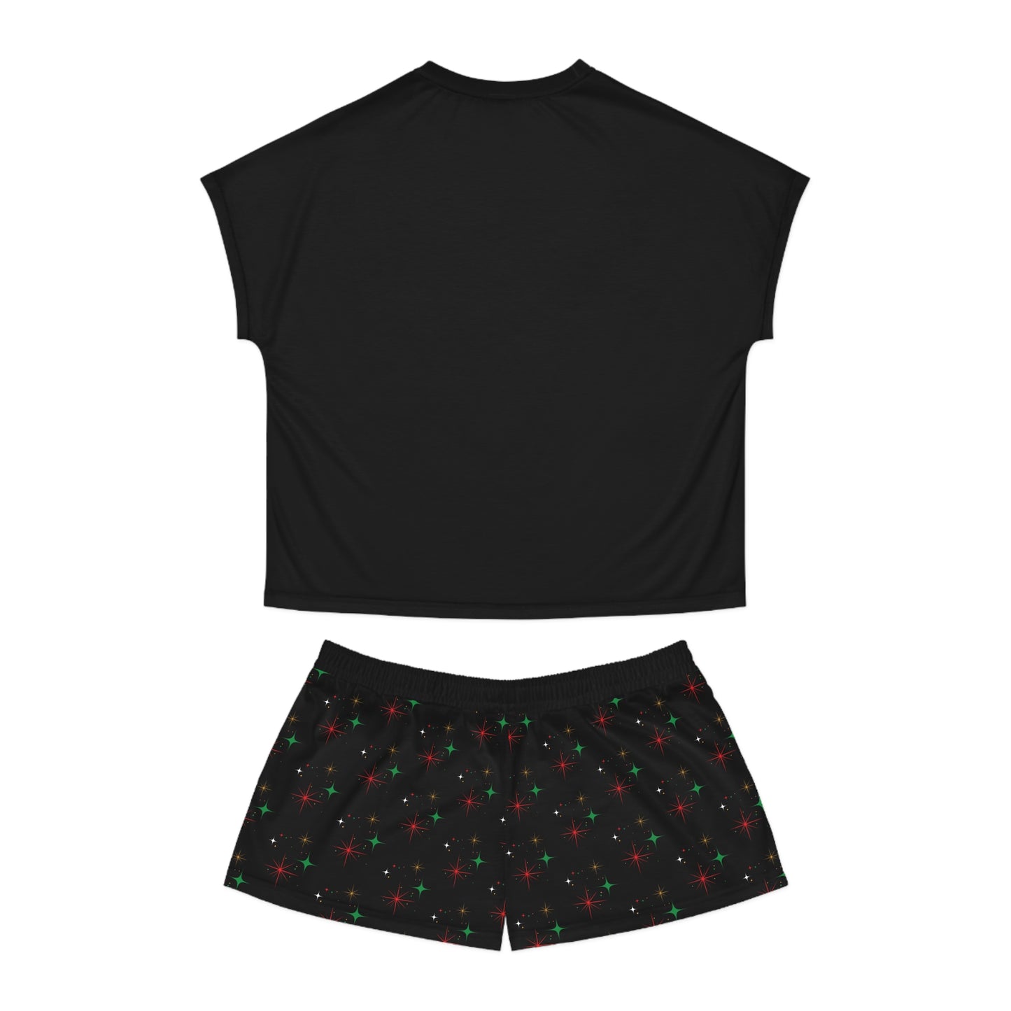 Santa Says 6/7 Pajama Set | Women’s Christmas Graphic Short Pajama Set by Subbin4Sanity