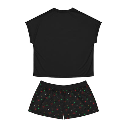 Santa Says 6/7 Pajama Set | Women’s Christmas Graphic Short Pajama Set by Subbin4Sanity