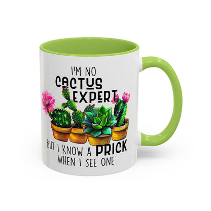 Coffee Mug, 11oz, "No Cactus Expert"
