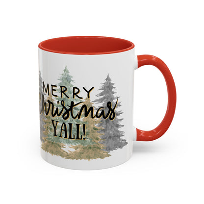 Christmas Coffee Mug, 11oz, "Merry Christmas Yall"