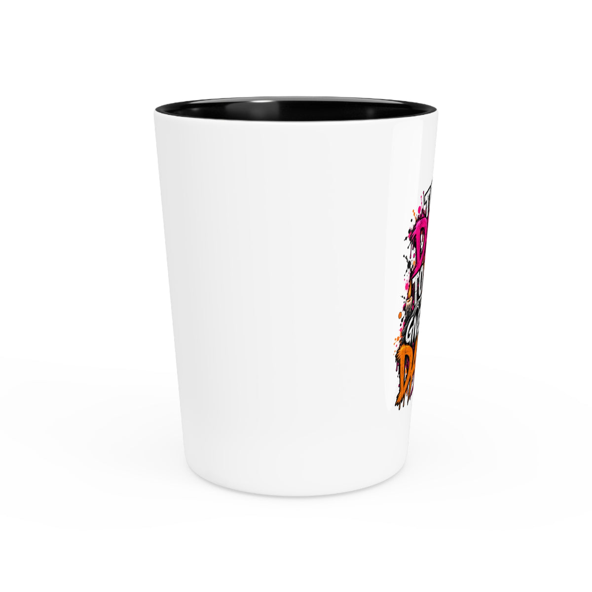 Too Dead To Give A Damn Shot Glass | Sarcastic Gothic Drinking Glass by Subbin4Sanity