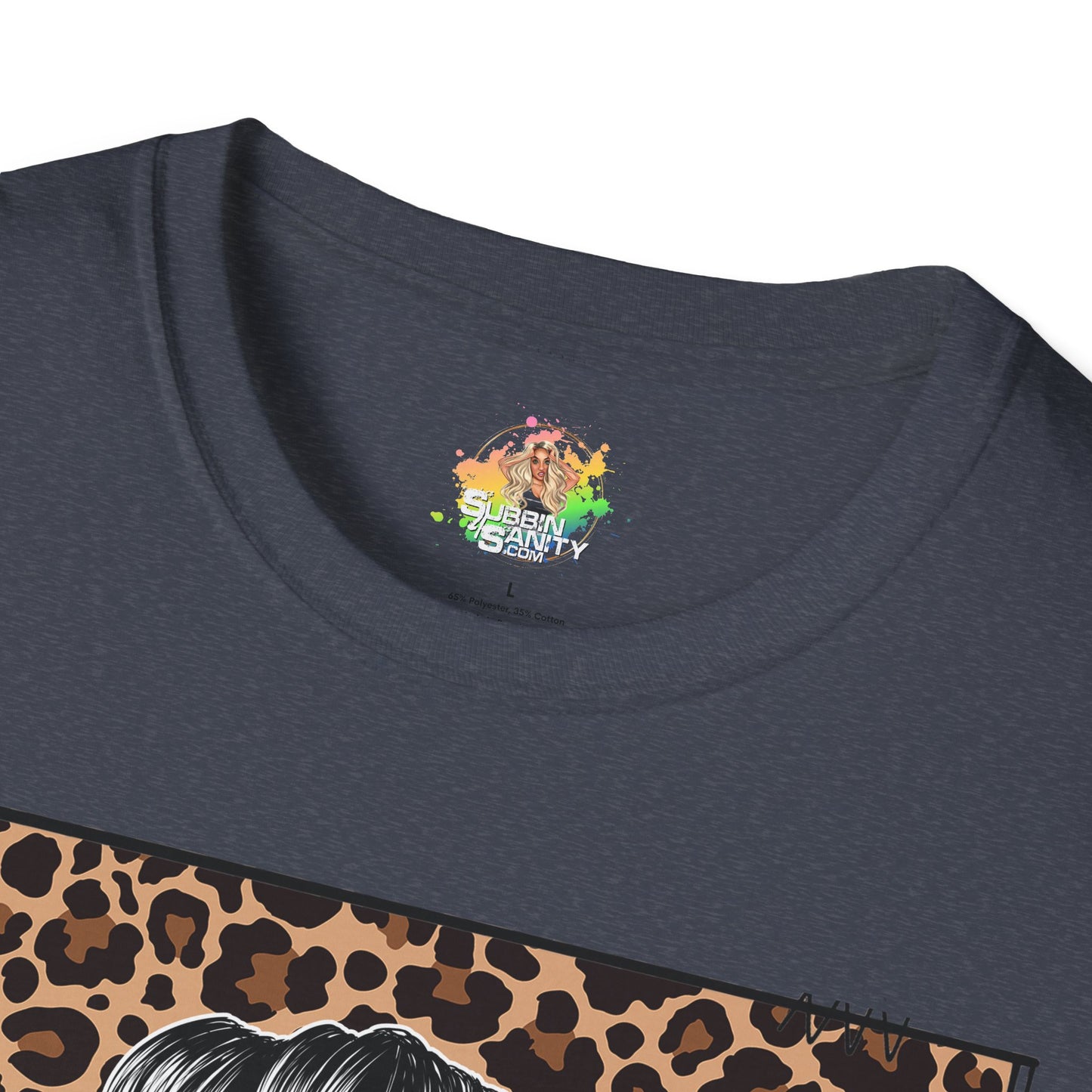 Leopard Junkie Graphic T-Shirt | Retro Bad Girl Statement Tee by Subbin4Sanity