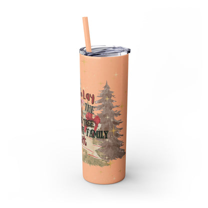 Christmas Skinny Tumbler with Straw, 20oz