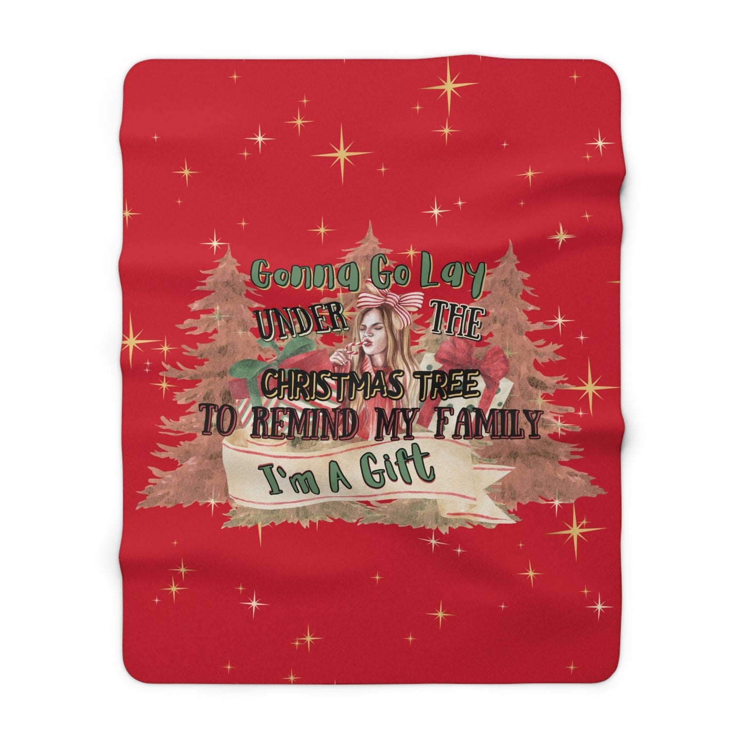 Christmas Sherpa Fleece Blanket