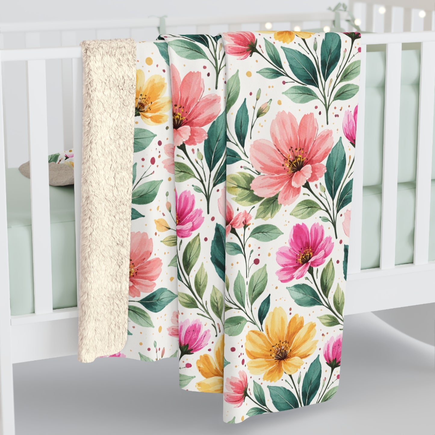 Watercolor Wildflower Garden Pattern – Splatter Bloom Collection – Original Seamless Design By Subbin4Sanity